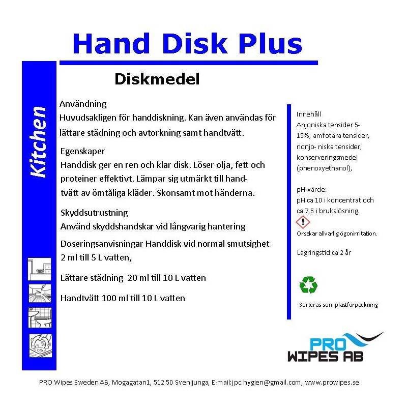 Handdisk Plus - diskmedel