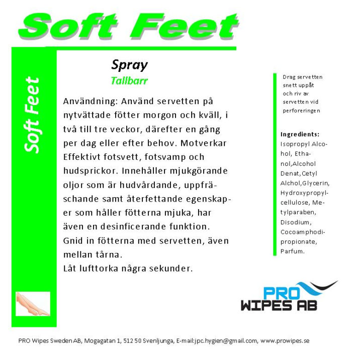 Soft Feet Tallbarr (sprayflaska)